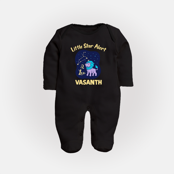 Sagittarius Adventure Zodiac Printed BabyFullbody Suit - BLACK - New Born (Chest 7.5")