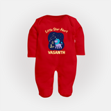 Sagittarius Adventure Zodiac Printed BabyFullbody Suit - RED - New Born (Chest 7.5")