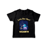 Sagittarius Adventure Zodiac Printed Baby T shirt  - BLACK - 0-5 Months Old (Chest 17")