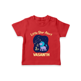 Sagittarius Adventure Zodiac Printed Baby T shirt  - RED - 0-5 Months Old (Chest 17")