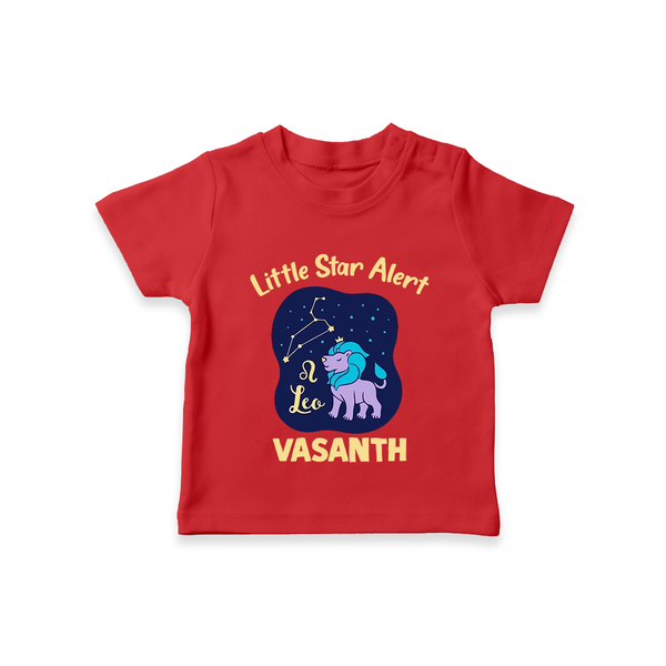 Sagittarius Adventure Zodiac Printed Baby T shirt  - RED - 0-5 Months Old (Chest 17")