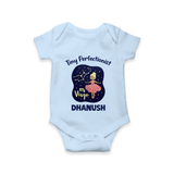 Pisces Dreamy Fish Zodiac Printed Baby Romper - BABY BLUE - New Born (Chest 14")