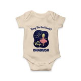 Pisces Dreamy Fish Zodiac Printed Baby Romper - IVORY - New Born (Chest 14")
