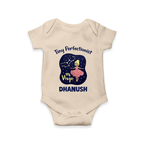 Pisces Dreamy Fish Zodiac Printed Baby Romper - IVORY - New Born (Chest 14")