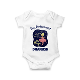 Pisces Dreamy Fish Zodiac Printed Baby Romper - WHITE - New Born (Chest 14")