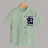 Pisces Dreamy Fish Zodiac Printed Baby shirt - MINT GREEN - 0 - 6 Months Old (Chest 23")