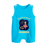 Virgo Dreamy Fish Zodiac Printed Baby Button Romper