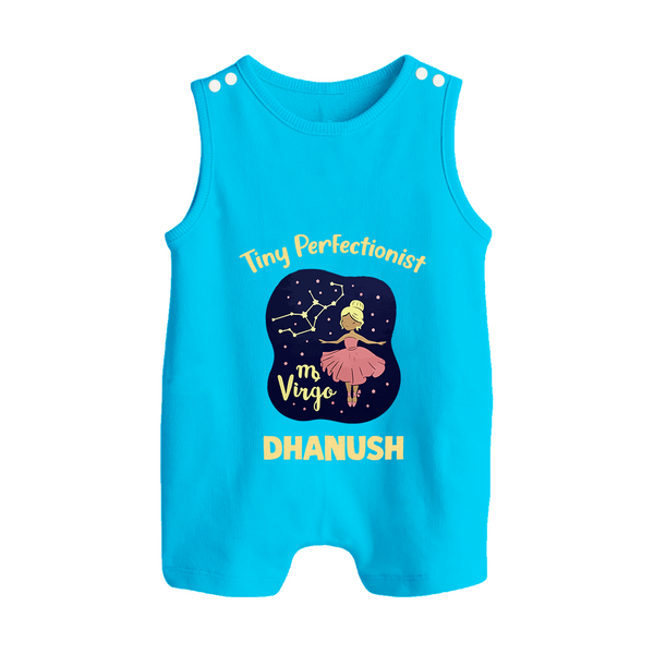 Virgo Dreamy Fish Zodiac Printed Baby Button Romper