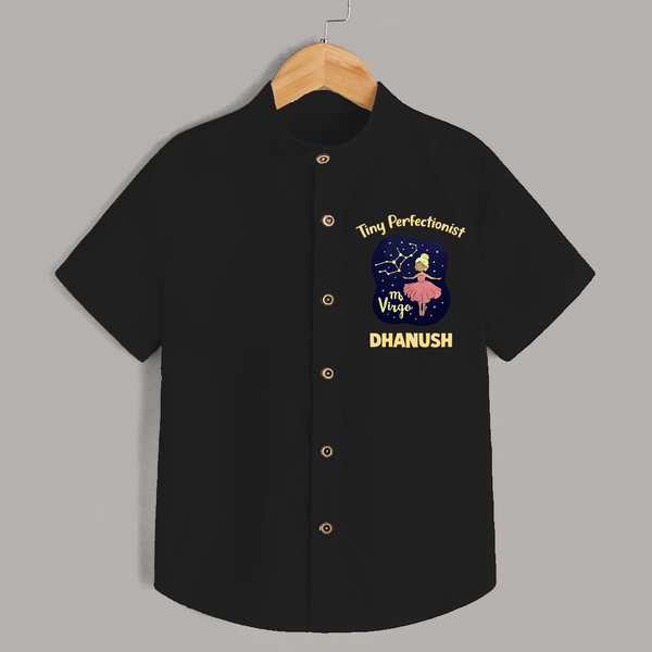 Pisces Dreamy Fish Zodiac Printed Baby shirt - BLACK - 0 - 6 Months Old (Chest 23")