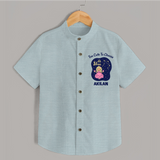 Libra Cute Balance Zodiac Printed Baby shirt - ARCTIC BLUE - 0 - 6 Months Old (Chest 23")