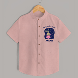 Libra Cute Balance Zodiac Printed Baby shirt - PEACH - 0 - 6 Months Old (Chest 23")