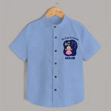 Libra Cute Balance Zodiac Printed Baby shirt - SKY BLUE - 0 - 6 Months Old (Chest 23")