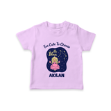 Libra Cute Balance Zodiac Printed Baby T shirt  - LILAC - 0-5 Months Old (Chest 17")