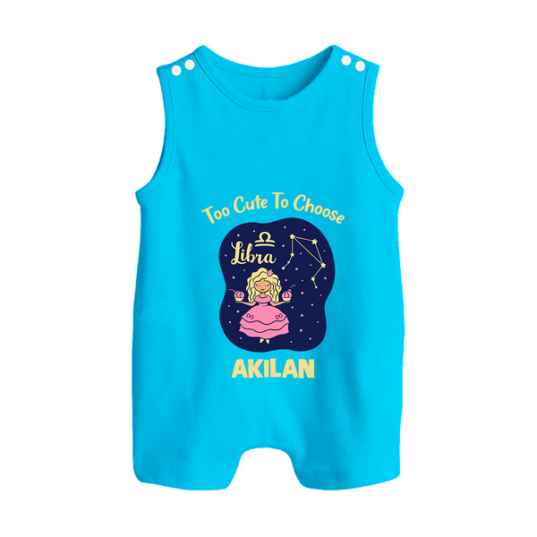 Libra Cute Balance Zodiac Printed Baby Button Romper