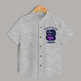 Scorpio Mini Warrior Zodiac Printed Baby shirt - GREY - 0 - 6 Months Old (Chest 23")