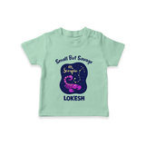 Scorpio Mini Warrior Zodiac Printed Baby T shirt  - MINT GREEN - 0-5 Months Old (Chest 17")