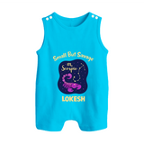 Scorpio Mini Warrior Zodiac Printed Baby Button Romper