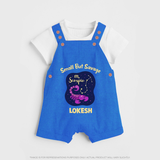 Scorpio Mini Warrior Zodiac Printed Baby Dungaree - COBALT BLUE - 0 - 5 Months Old (Chest 18")
