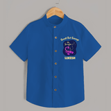 Scorpio Mini Warrior Zodiac Printed Baby shirt - COBALT BLUE - 0 - 6 Months Old (Chest 23")