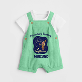 Capricorn Future Leader Zodiac Printed Baby Dungaree - GREEN - 0 - 5 Months Old (Chest 18")