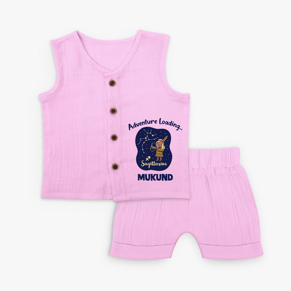 Capricorn Future Leader Zodiac Printed Baby Jabla Set - BABY PINK - 0 - 3 Months Old (Chest 9.8")