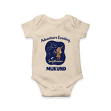 Capricorn Future Leader Zodiac Printed Baby Romper - IVORY - New Born (Chest 14")