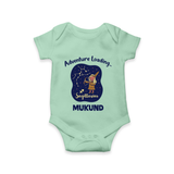 Capricorn Future Leader Zodiac Printed Baby Romper - MINT GREEN - New Born (Chest 14")