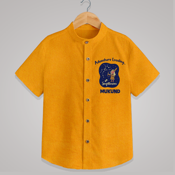 Capricorn Future Leader Zodiac Printed Baby shirt - CHROME YELLOW - 0 - 6 Months Old (Chest 23")