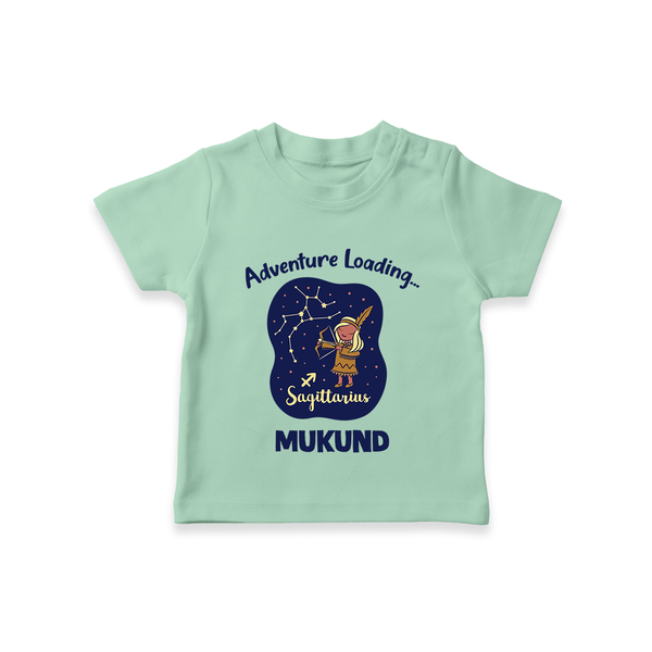 Capricorn Future Leader Zodiac Printed Baby T shirt  - MINT GREEN - 0-5 Months Old (Chest 17")