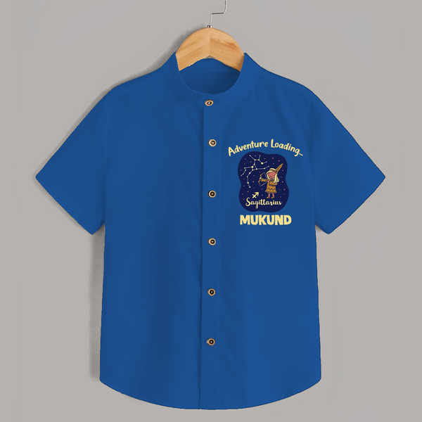 Capricorn Future Leader Zodiac Printed Baby shirt - COBALT BLUE - 0 - 6 Months Old (Chest 23")