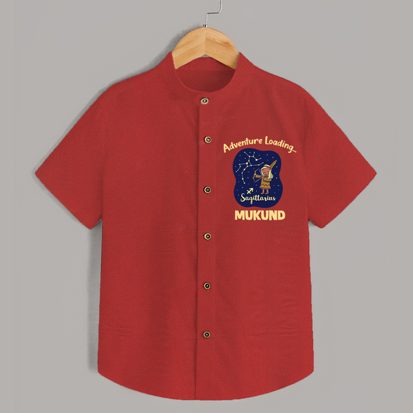 Capricorn Future Leader Zodiac Printed Baby shirt - RED - 0 - 6 Months Old (Chest 23")