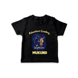 Capricorn Future Leader Zodiac Printed Baby T shirt  - BLACK - 0-5 Months Old (Chest 17")