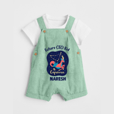 Aquarius Unique Soul Zodiac Printed Baby Dungaree - MINT GREEN - 0 - 5 Months Old (Chest 18")
