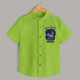 Aquarius Unique Soul Zodiac Printed Baby shirt - LIME GREEN - 0 - 6 Months Old (Chest 23")