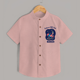Aquarius Unique Soul Zodiac Printed Baby shirt - PEACH - 0 - 6 Months Old (Chest 23")