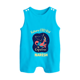 Capricorn Unique Soul Zodiac Printed Baby Button Romper