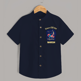 Aquarius Unique Soul Zodiac Printed Baby shirt - NAVY BLUE - 0 - 6 Months Old (Chest 23")