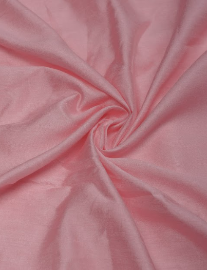 Pink  & Cream Raw Silk Family Combo Set