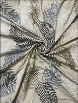 Ivory Botanical Leaf Print Maternity Dress– Elegant Everyday Comfort