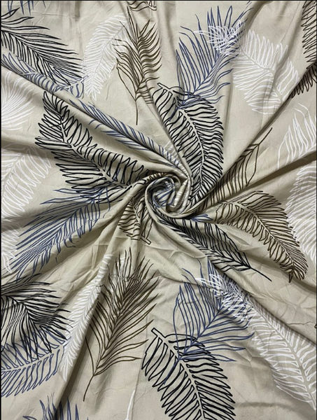 Ivory Botanical Leaf Print Maternity Dress– Elegant Everyday Comfort