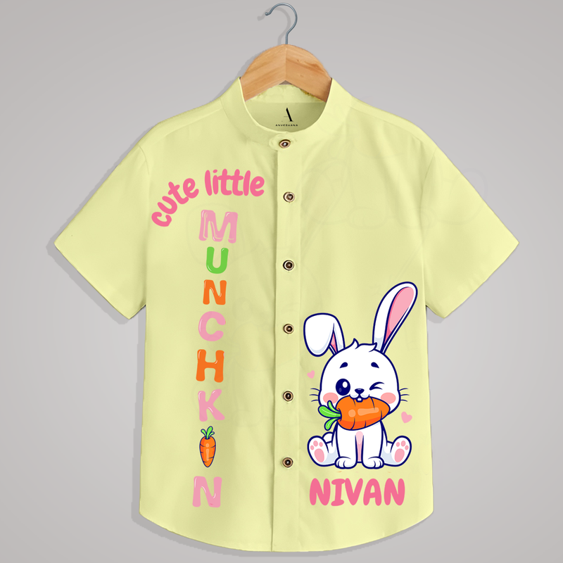 "Cute little munchkin" - Quirky Casual shirt with customised name