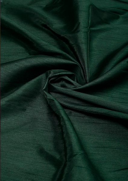 Classic Raw Silk Family Ethnic Set with Subtle Golden Lace Accents