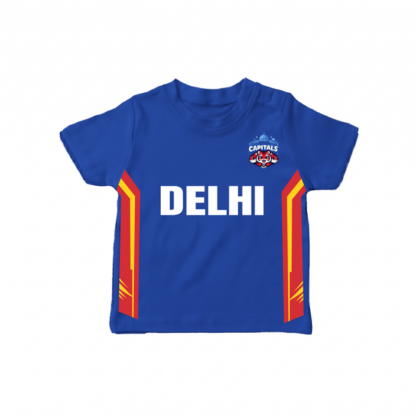 Delhi Inspired Kids Cricket Jersey T-Shirt – Capitals Edition