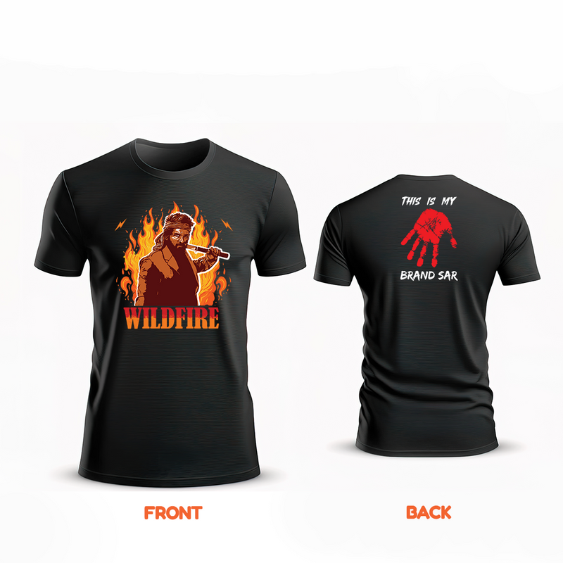 Pushpa Theme: Wildfire Adult Unisex T-Shirt (English)