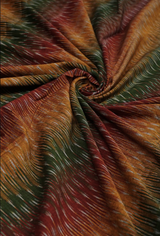 Autumn Ikat Abstract Print Cotton Top