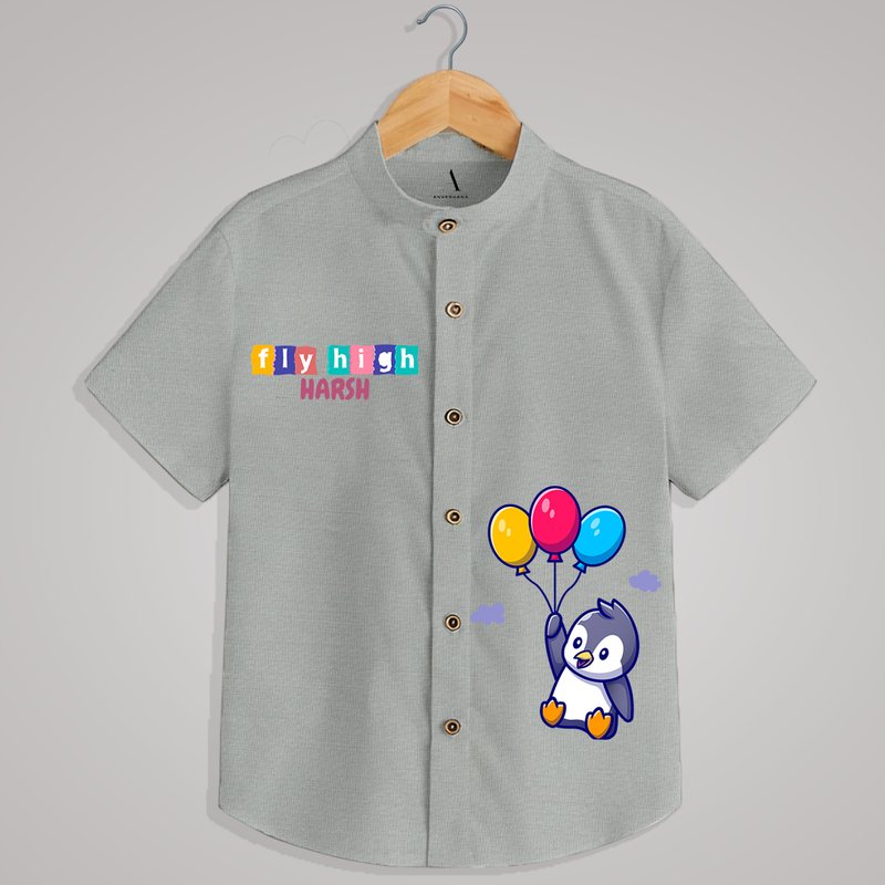 "Fly high" - Quirky Casual shirt with customised name