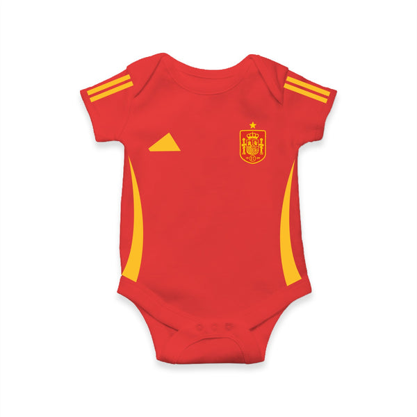 Spain Football Team Romper – Baby Soccer Jersey Inspired Outfit
