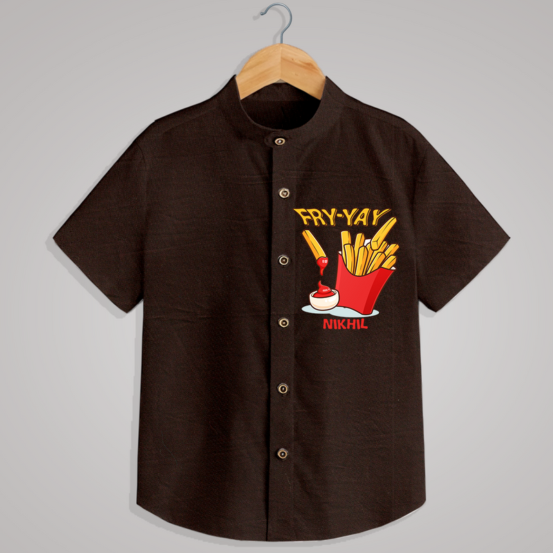 "FRY-YAY" - Quirky Casual shirt with customised name