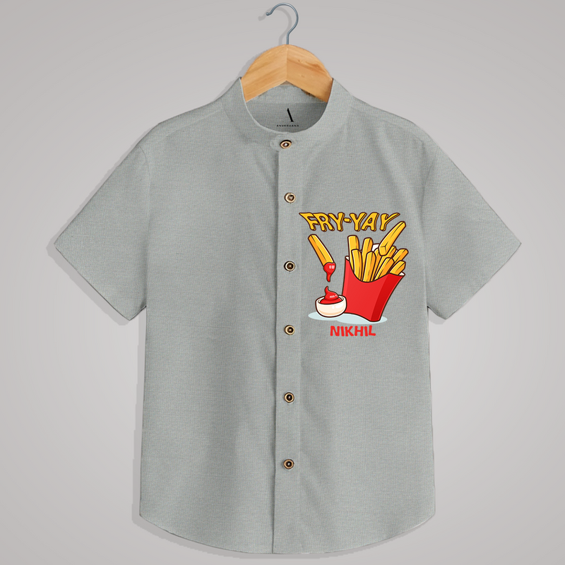 "FRY-YAY" - Quirky Casual shirt with customised name