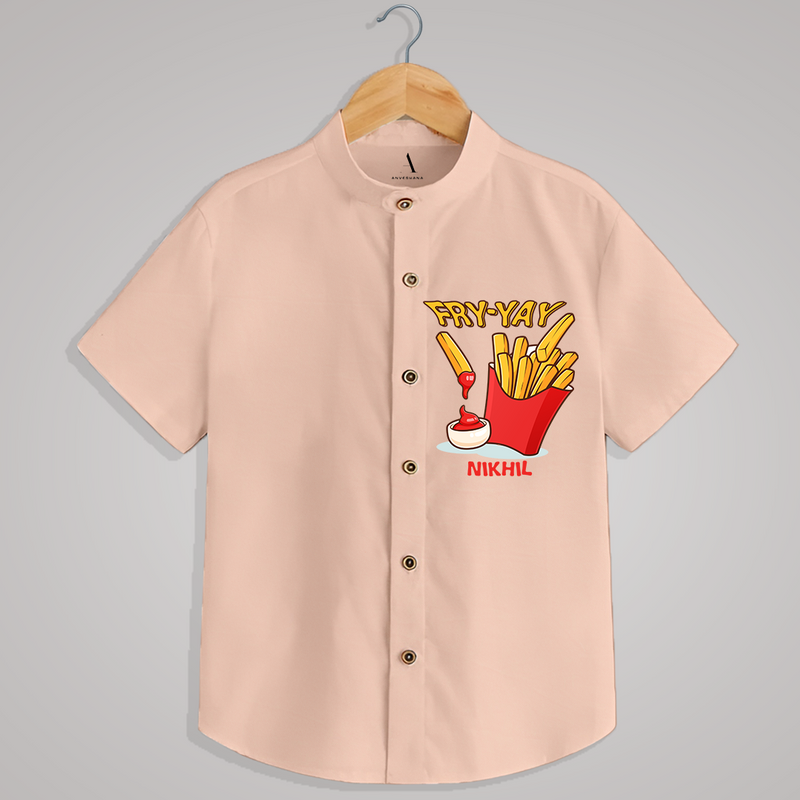 "FRY-YAY" - Quirky Casual shirt with customised name